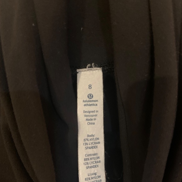 LuLu Lemon Black Zip Jacket sz 8 - Picture 5 of 8